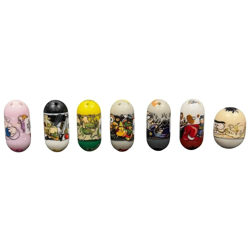 Mighty‎ Beanz 2010 Lot of 7 Moose Toys Chef Ninja Dog Baby 303 274 275